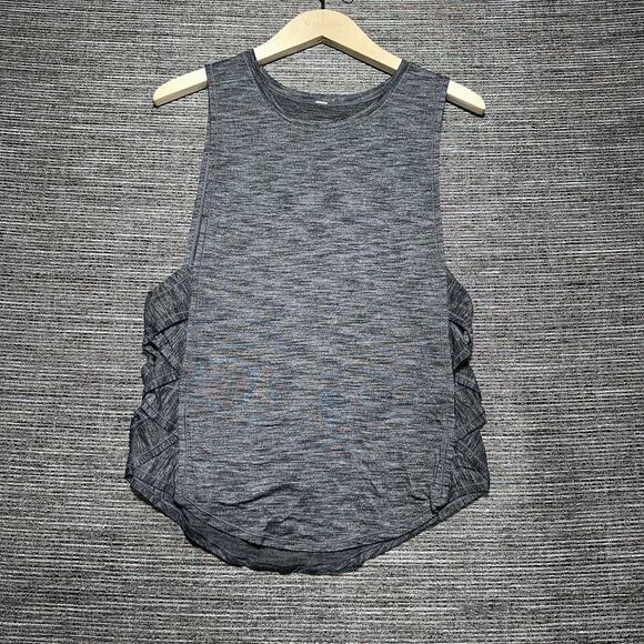 Lululemon Va r- City Tank Women's 4 Gray Heathered Sleeveless Athletic GYM - Picture 1 of 10